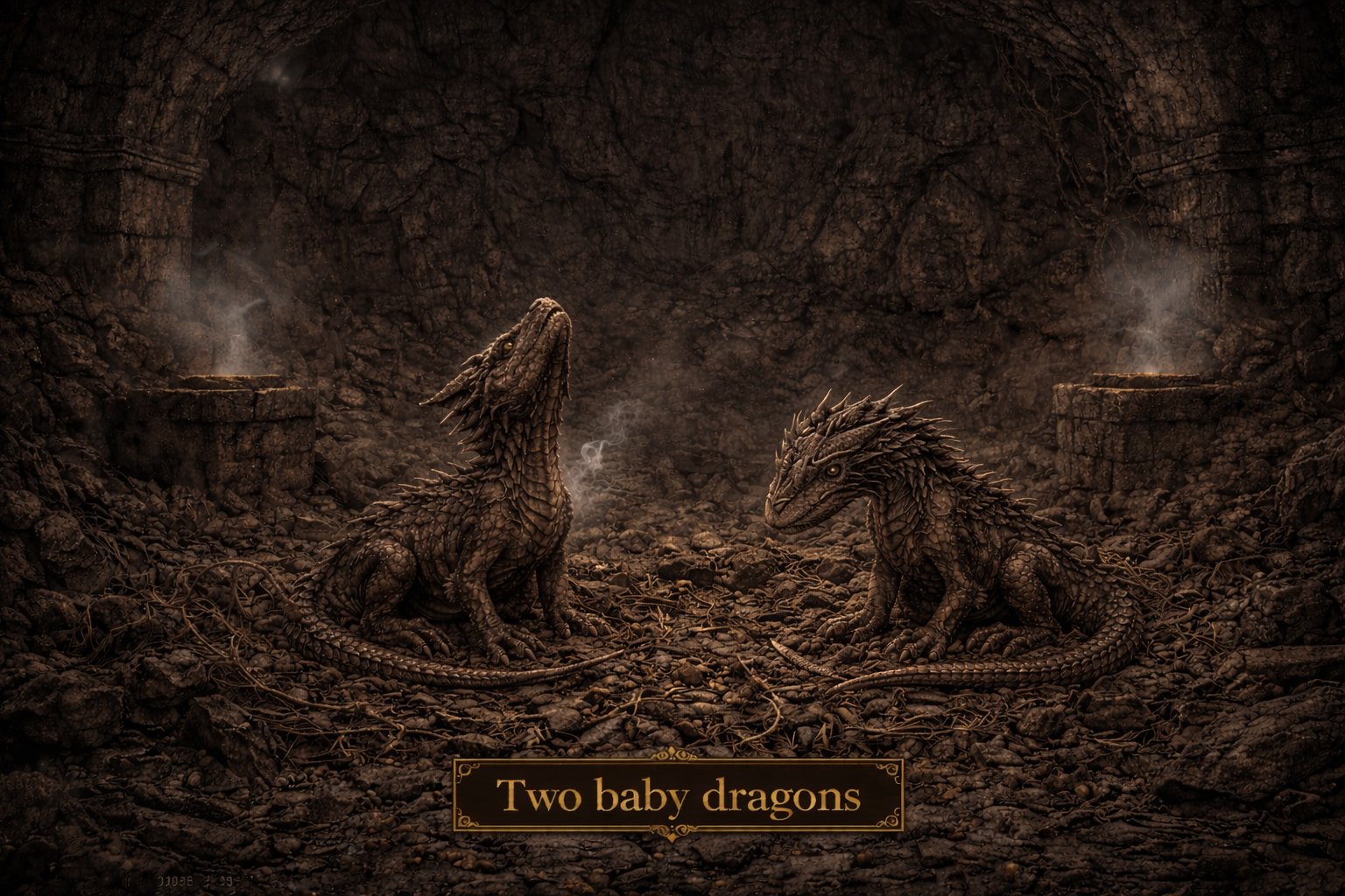 Two Baby Dragons