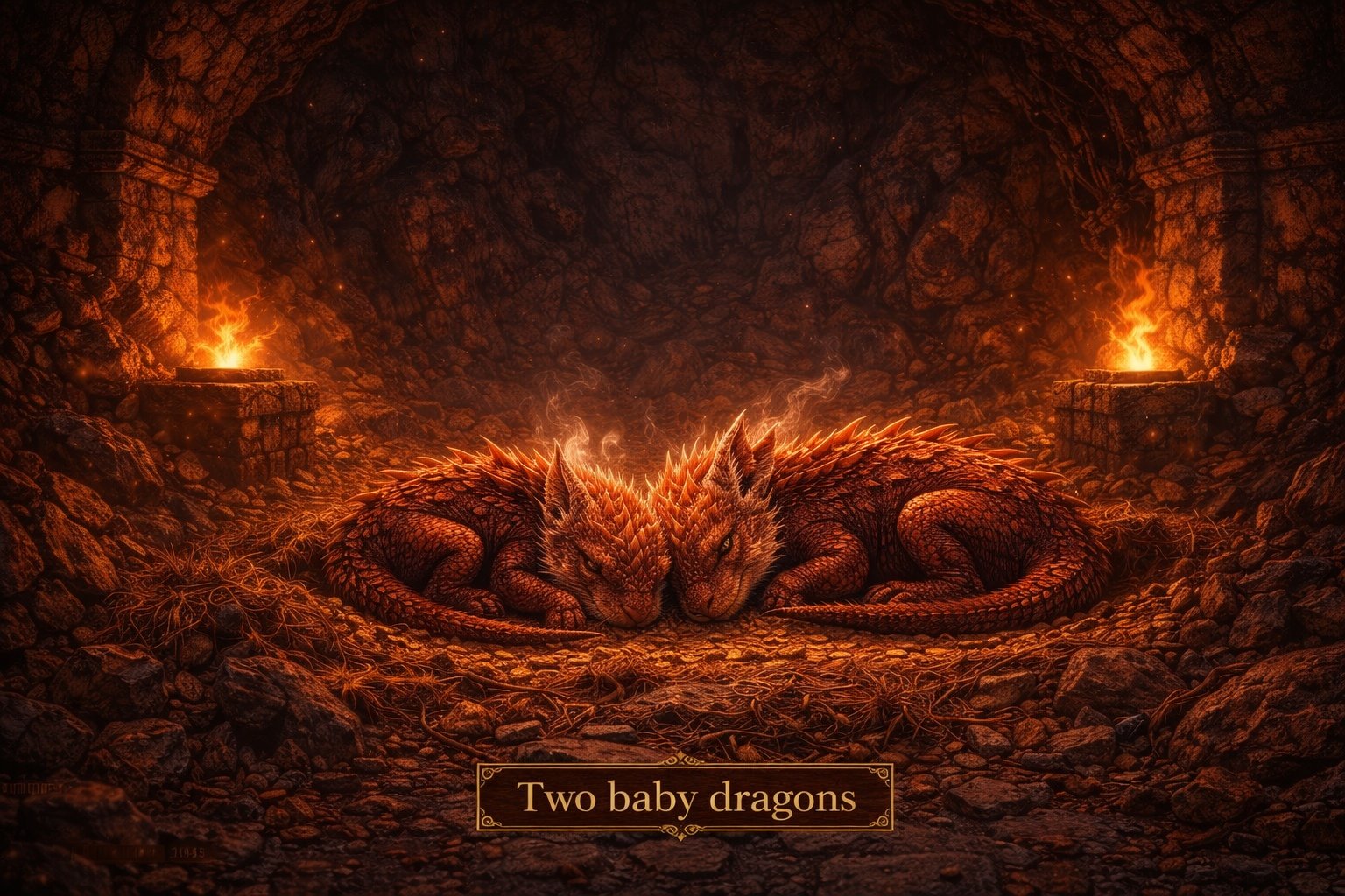 Two Baby Dragons