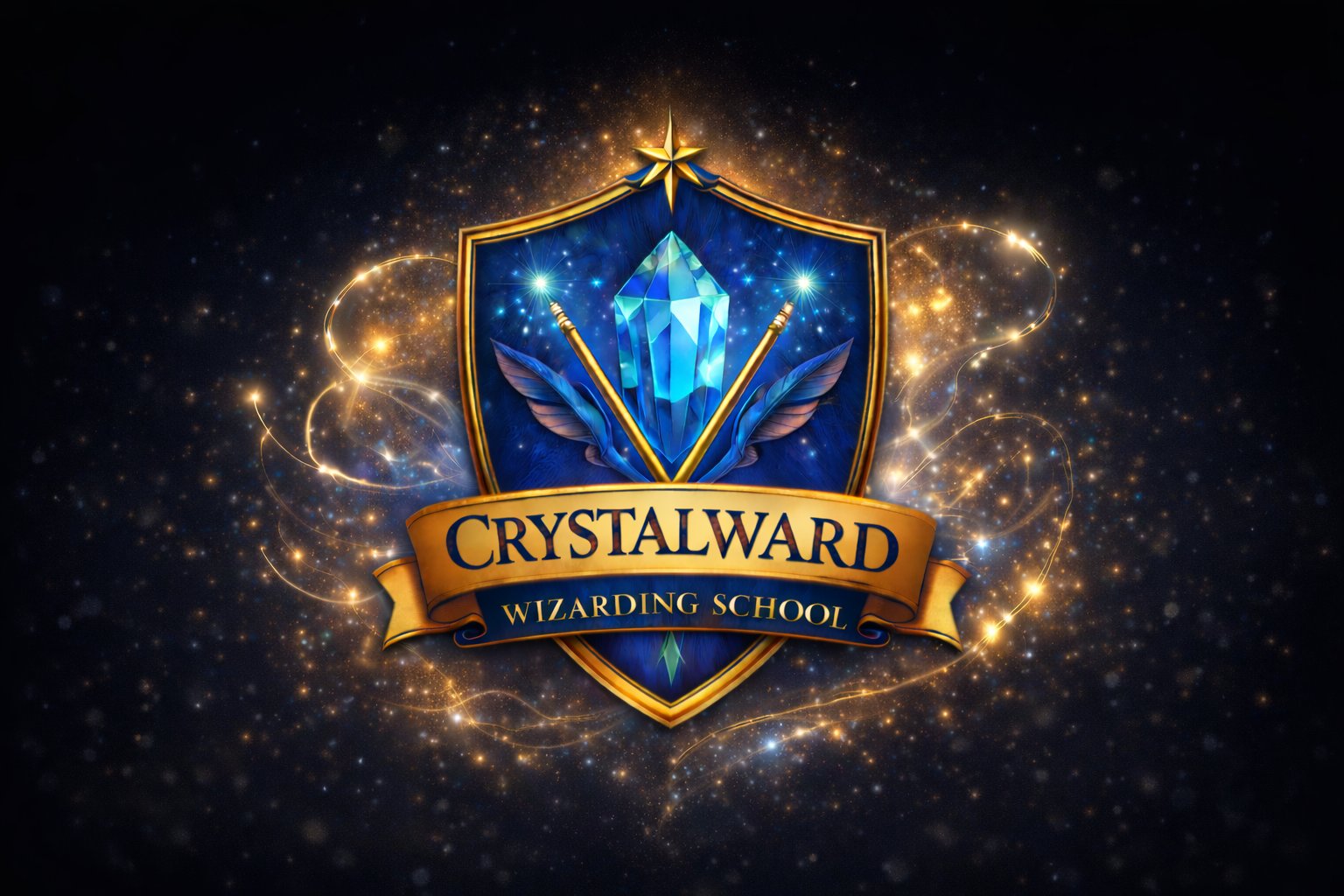 Crystalward Wizarding School Crest